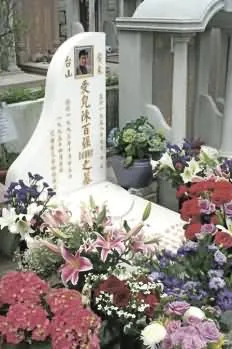 清明时节歌迷拜祭已故艺人黄家驹陈百强