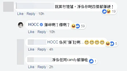 不少網民都讚海報有創意，又稱「哩個組合有得諗wor，堅想睇」。（fb專頁「HOCC」截圖）