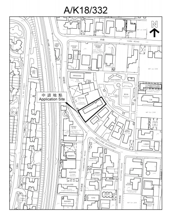 城規會文件顯示擬擴建地點。