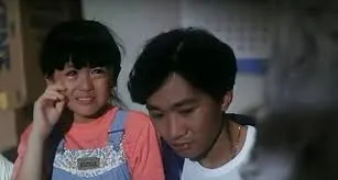 唐寧1991年參演電影《Beyond日記之莫欺少年窮》，與黃家駒飾演兄妹。（電影劇照）