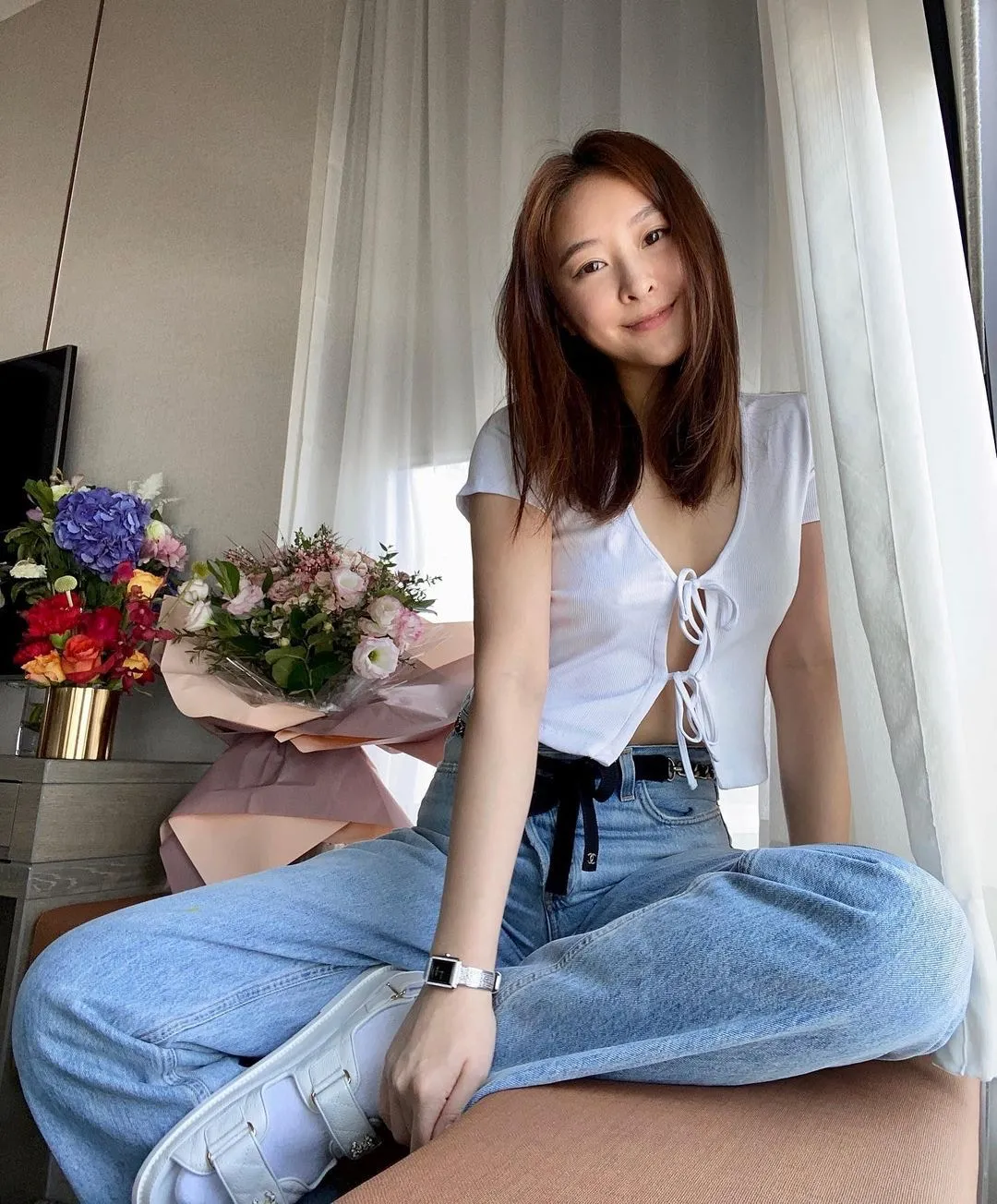 真空上陣。（IG@missjni）