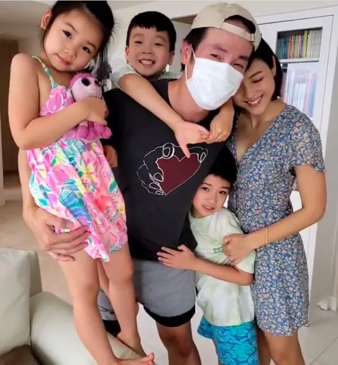 相隔兩個月，陳豪終於回港與家人團聚。（陳茵媺ig）