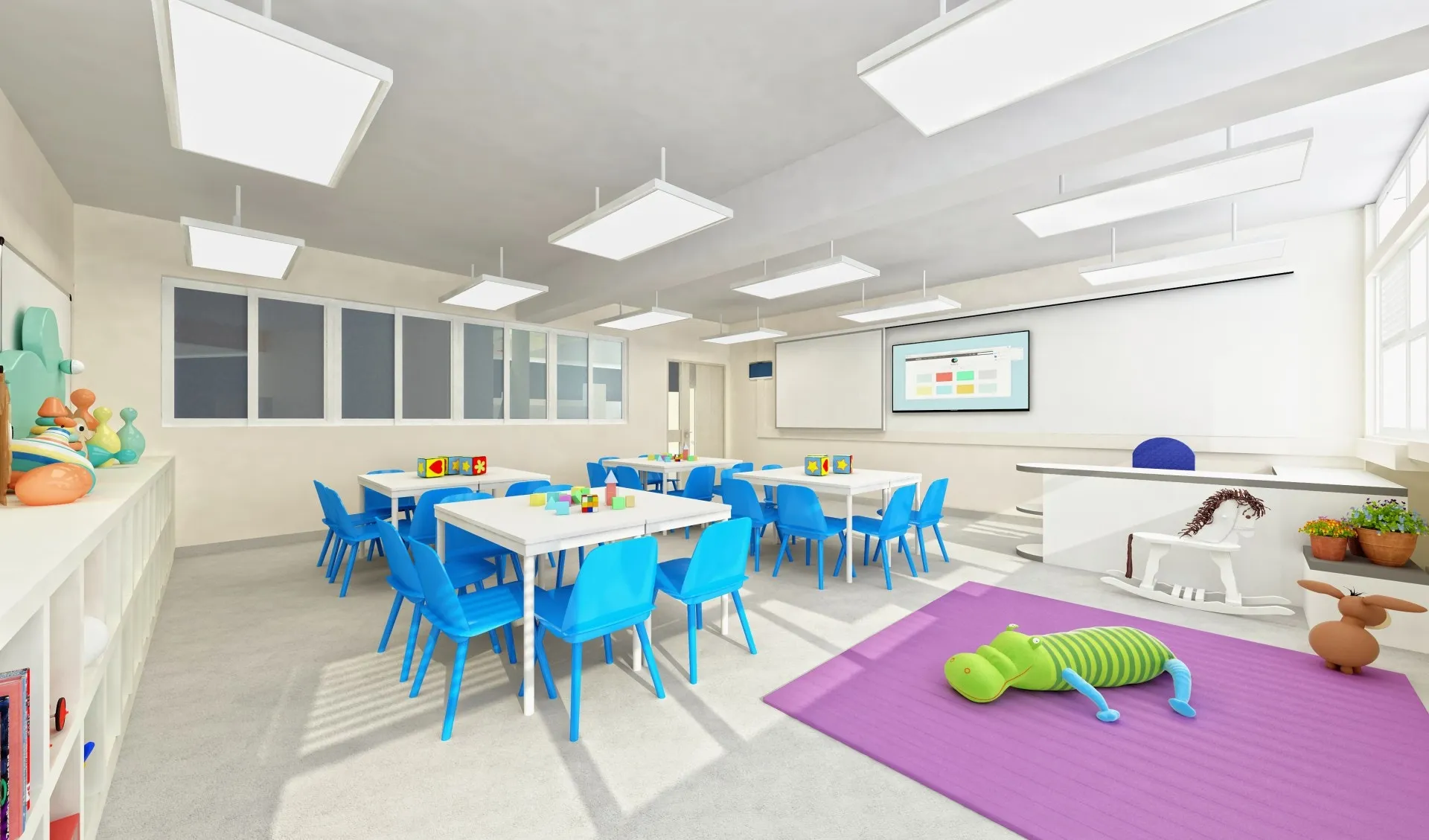 宣道會劉平齋紀念國際學校完成翻新的校園環境預想圖。（受訪者提供）