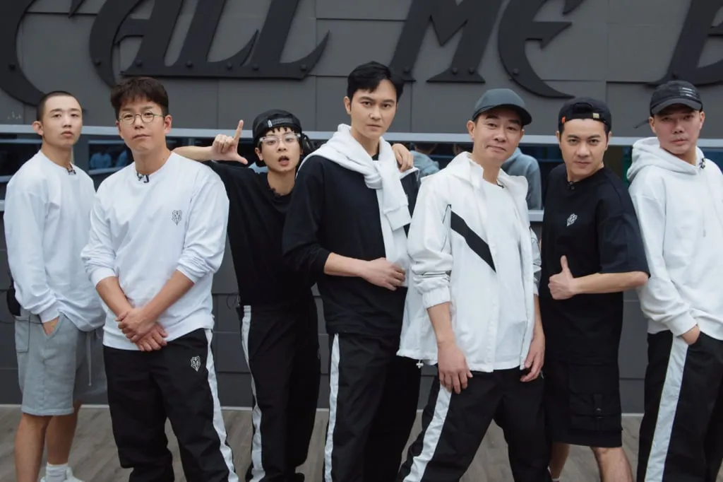 From left to right: Gai, Jerry Lamb, Bridge, Julian Cheung, Jordan Chan, Edmond Leung and Michael Tse. Photo: Weibo