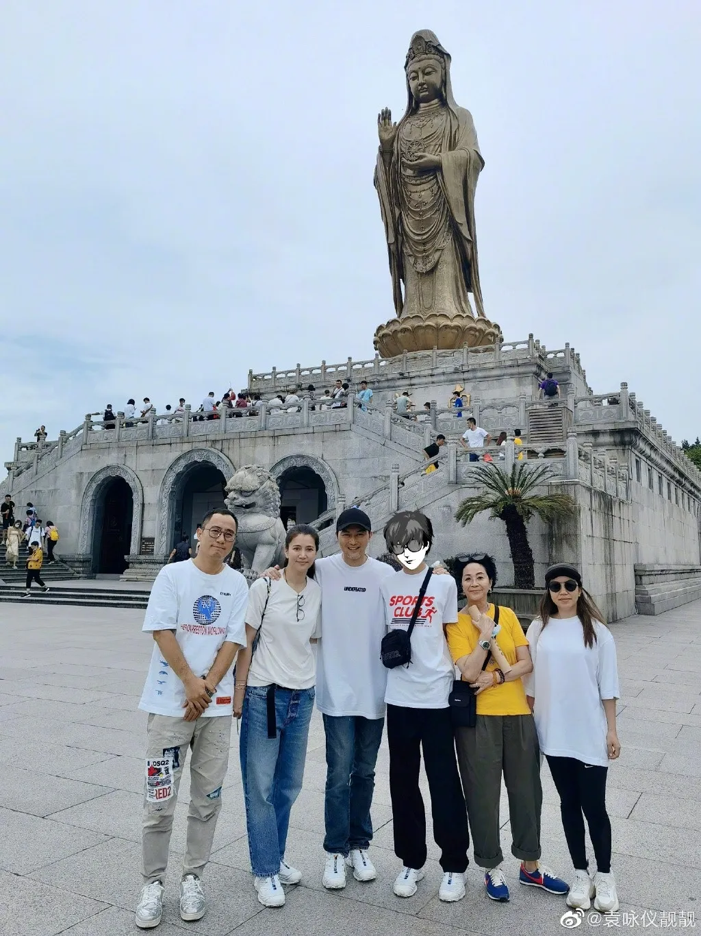 2021普陀山之旅。（微博@袁詠儀靚靚）