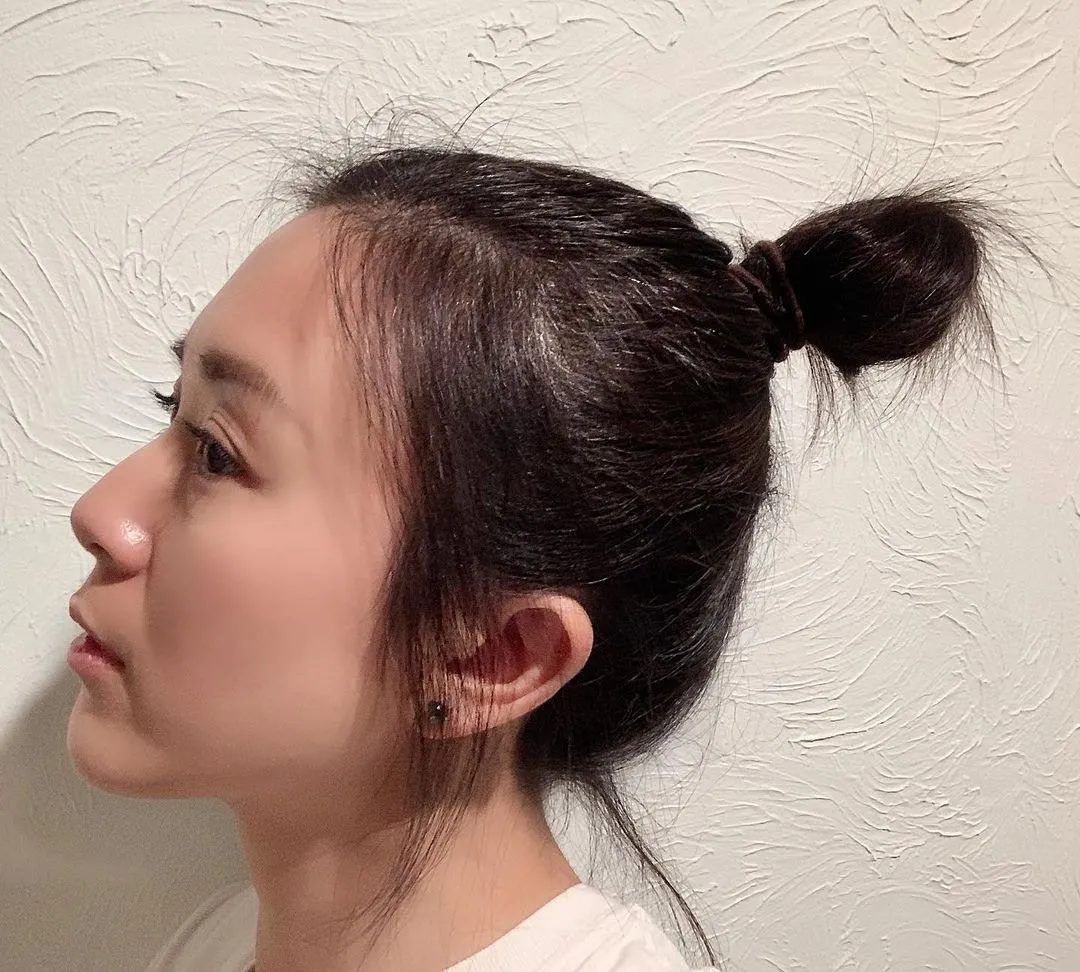唐寧原本的髮型。(唐寧ig)