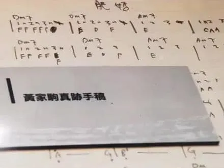 圖片出自2008年 家駒的紀念展覽
「由黃家強提供生前遺物，取名「舊日的足跡」，全六月供有心人士免費入場追思，舉辦地址牛棚藝術村。」