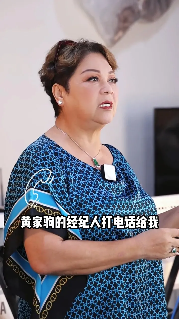肥媽片中說道年初的時候，黃家駒的經紀人打電話給她。（影片截圖)