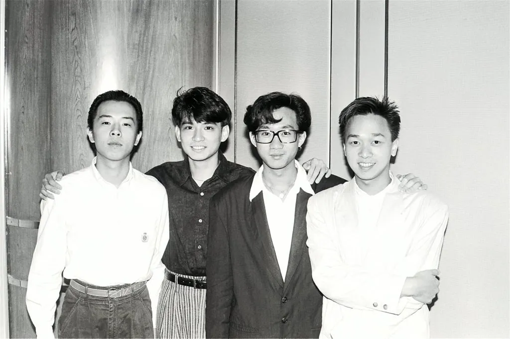 Wong Ka-kui (second right) with (from left) Paul Wong, Yip Sai-wing and Steve Wong at a press conference in 1989. Photo: SCMP
