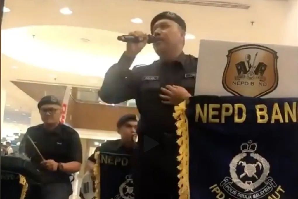 Malaysia police band go viral for singing Cantonese hit by Hong Kong’s Beyond
