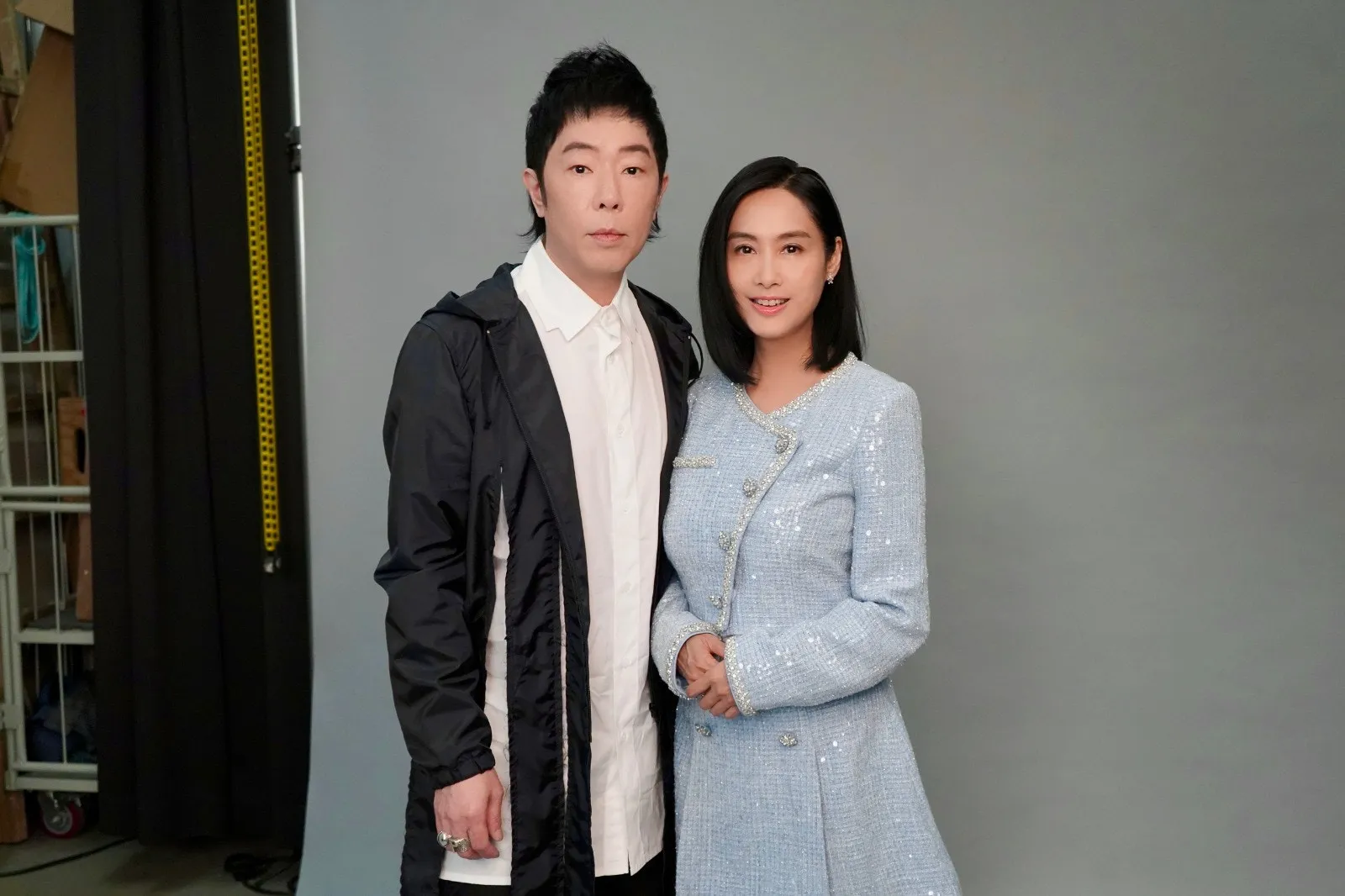 兩人夫妻檔拍廣告。