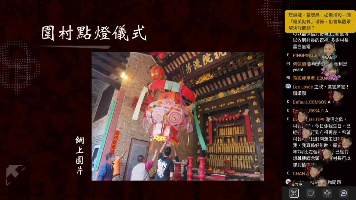 紮完獅頭之後獅頭要開光、用朱砂點睛。（官方提供）